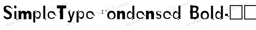 SimpleTypeCondensed Bold字体转换